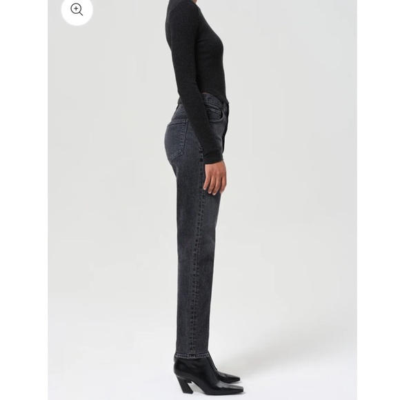 AGOLDE High Rise 90s Pinch Jeans - Black- Size 23 - Picture 3 of 14